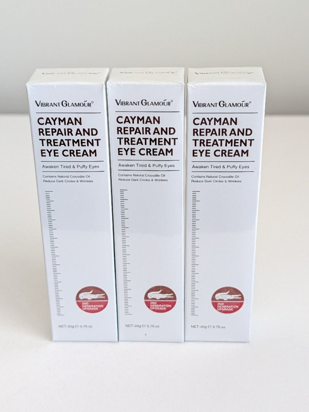 Vibrant Glamour Cayman Repair and Treatment Eye Cream .7oz Lot EXP 2028 SEALED